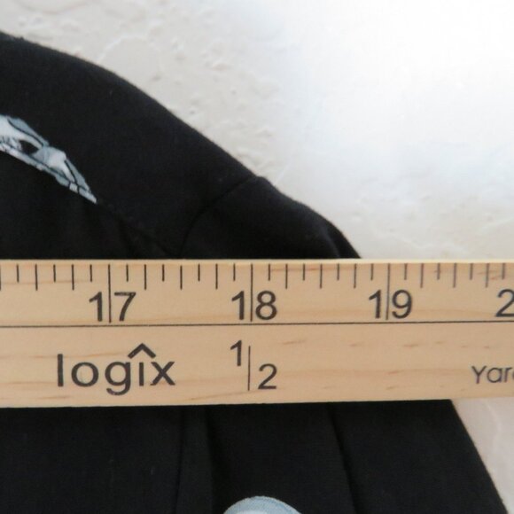 Denim & Flower* Men's Short Sleeve Button Down Straight Hem Skulls Shirt~ Large - Picture 6 of 11